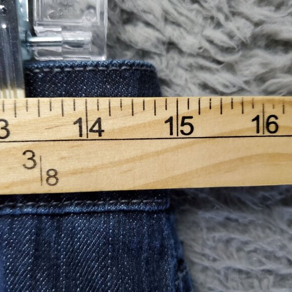 Chicos Jeans Womens .5 US 6 Blue Sandra Crop Denim Slim Fit Stretch - Picture 5 of 13